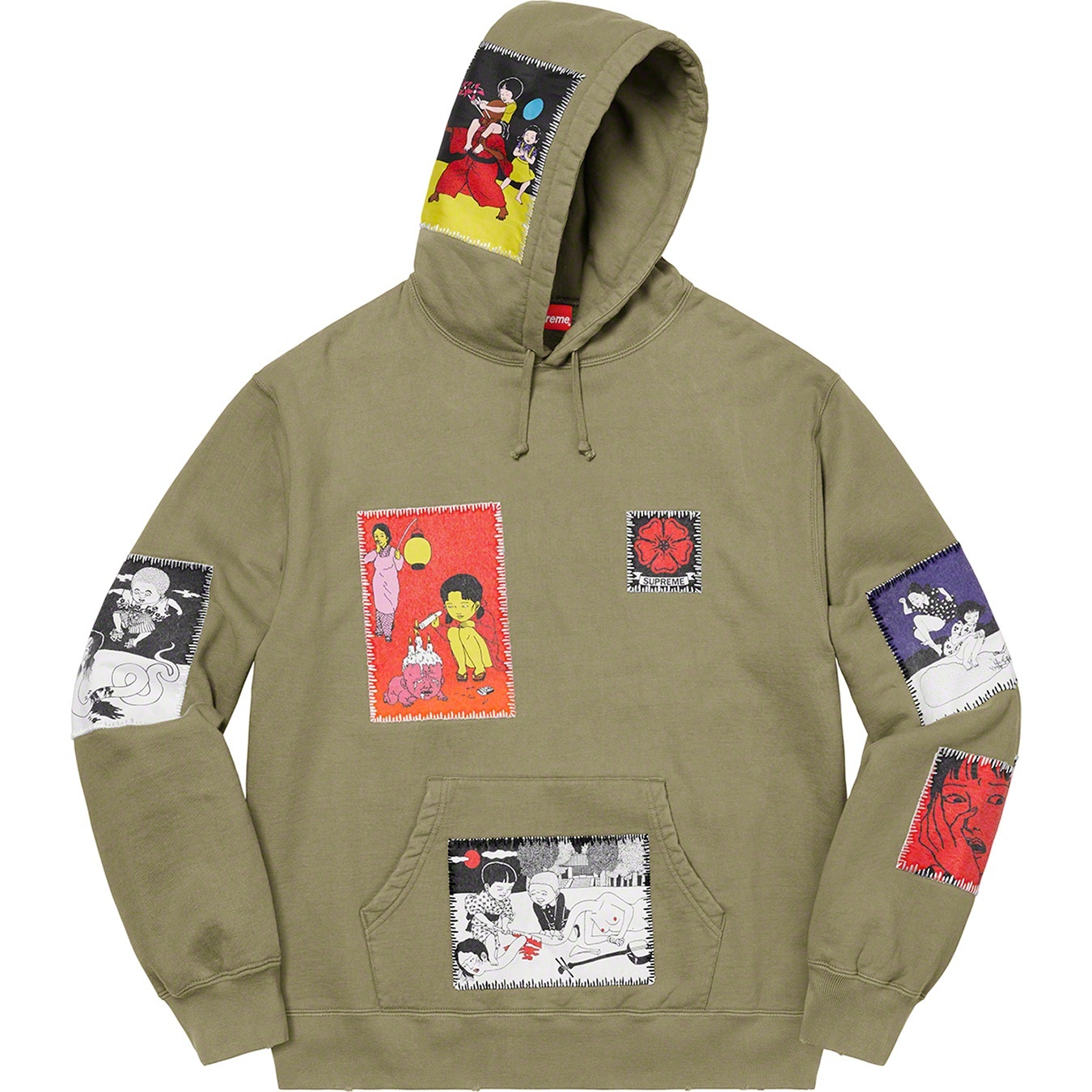 Toshio Saeki/Supreme Hooded Sweatshirt view 15